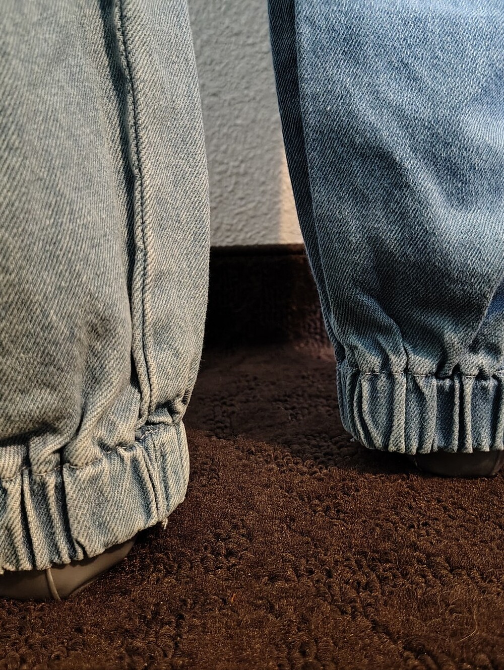 Shein Light Blue Stone Washed Distressed Denim Jeans - Picture 7 of 9